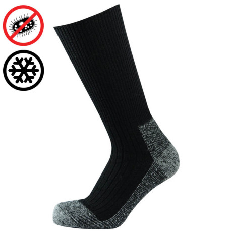Outdoorové antibakteriální vlněné termo ponožky KLASIK TERMO